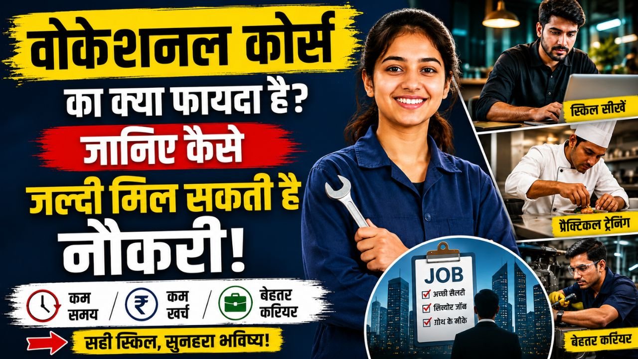 वोकेशनल कोर्स का क्या फायदा है? जानिए कैसे जल्दी मिल सकती है नौकरी!